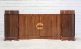 A French Art Deco rosewood sideboard,