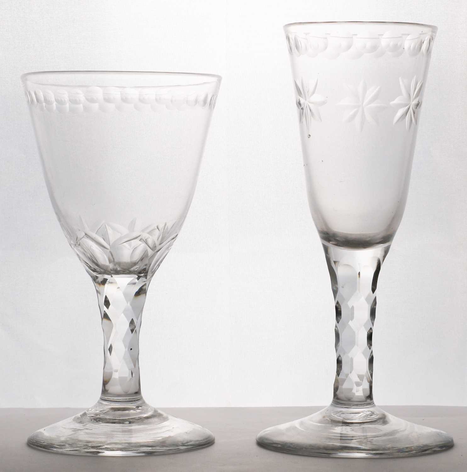 A 'concealed Jacobite' wine glass - Image 2 of 3