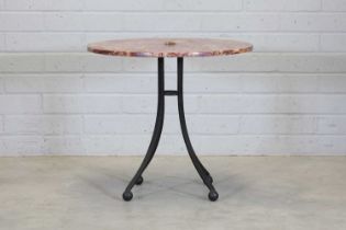 A French marble side table,