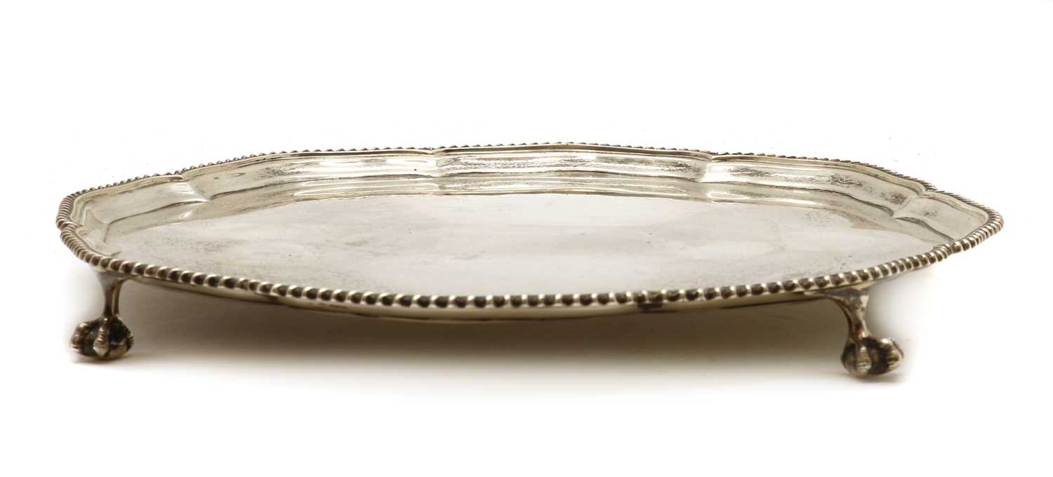 A large silver salver - Image 2 of 5