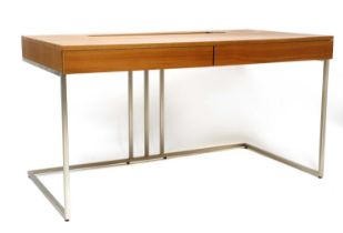 A contemporary Porada 'Kepler' canaletto walnut writing desk,
