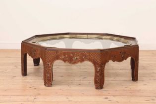 A 'Hollywood Regency' Chinoiserie coffee table by Baker Furniture,
