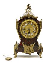 A French Boulle work mantel clock,