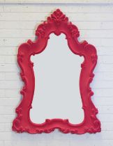 A large resin moulded mirror,