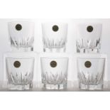 A set of six Cristal d'Arqus Cheverny glasses