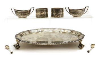 A silver salver