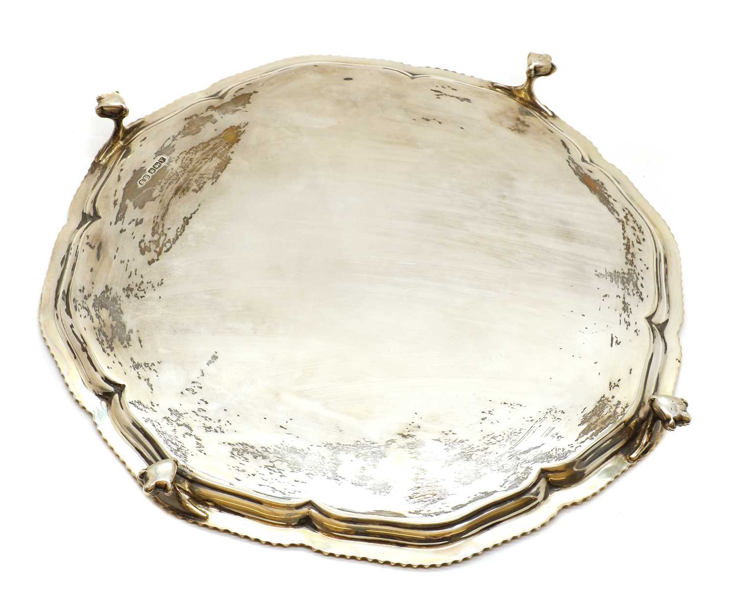 A large silver salver - Image 5 of 5