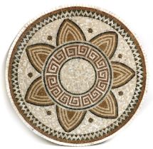 A mosaic table top,