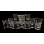 A set of four toasting glasses,