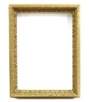 A gilt gesso moulded portrait frame,