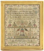 A needlework sampler