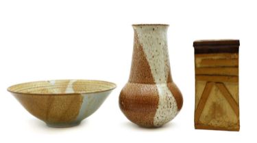 A Troika style pottery vase