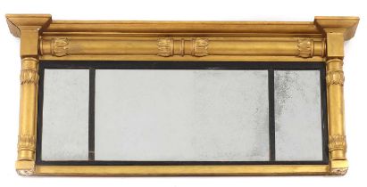 A Regency overmantel mirror,