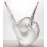 A Lalique glass 'Sylvie' vase