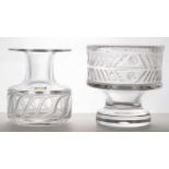 Two Boda Afors glass vases