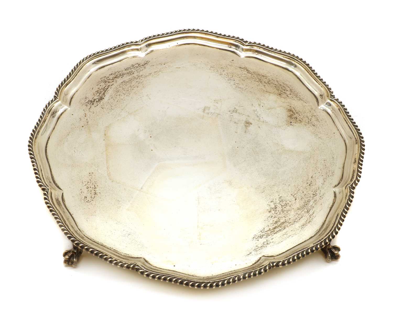 A large silver salver - Image 4 of 5