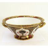 TO BE SOLD ON BEHALF OF SUE RYDER CARE An extremely large Royal Crown Derby two-handled circular