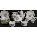 A 12-place Royal Tara tea and coffee service: 12 cups, saucers and 15.5 cm side plates; tea and