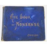 TO BE SOLD ON BEHALF OF THE SAM PILCHER TRUST 'The Book of Nonsense' - Edward Lear (Frederick