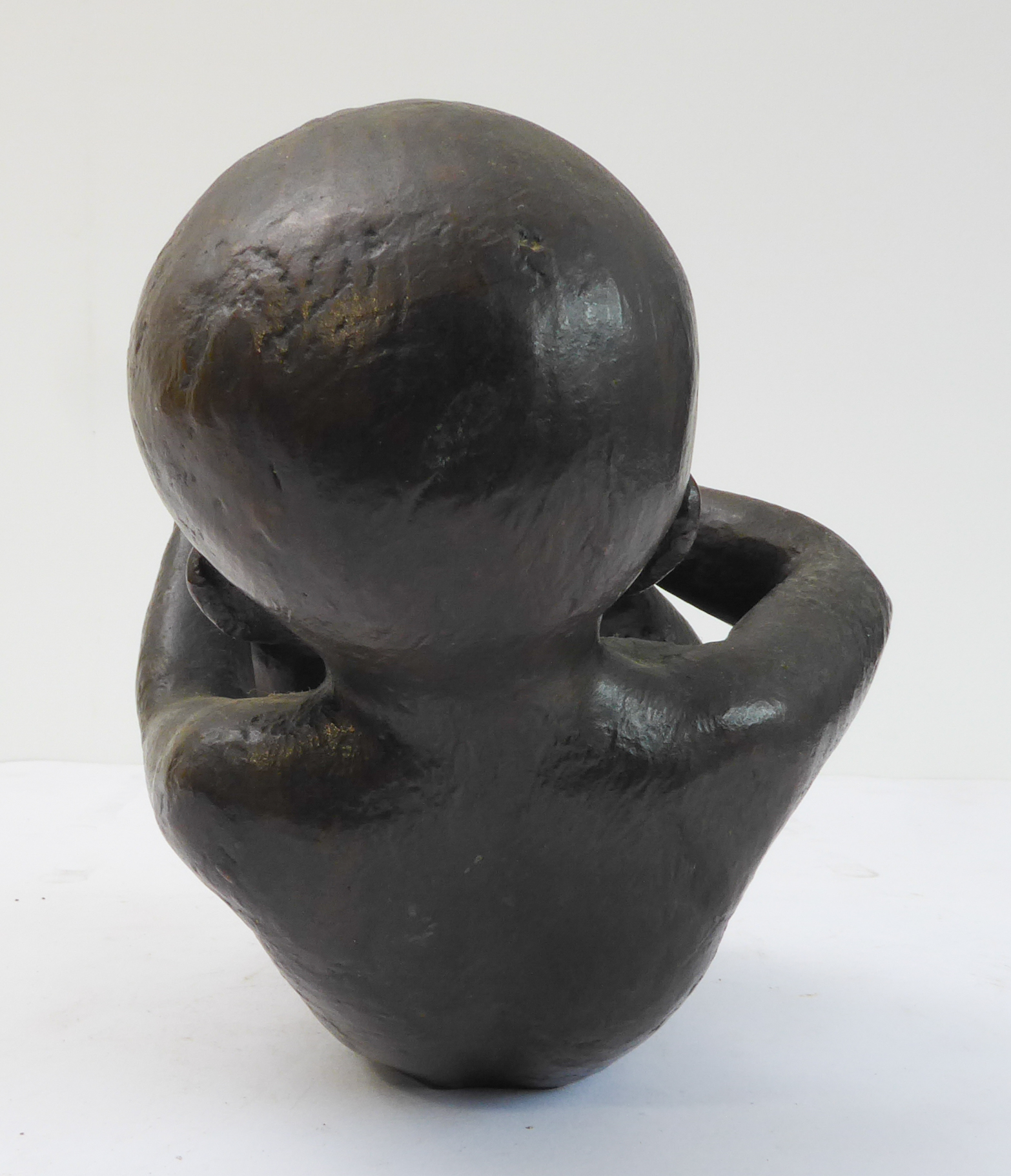 HERMANN LICKFELD (1898-1941) : an interesting bronze sculpture of a nude male infant, signed on - Image 4 of 6