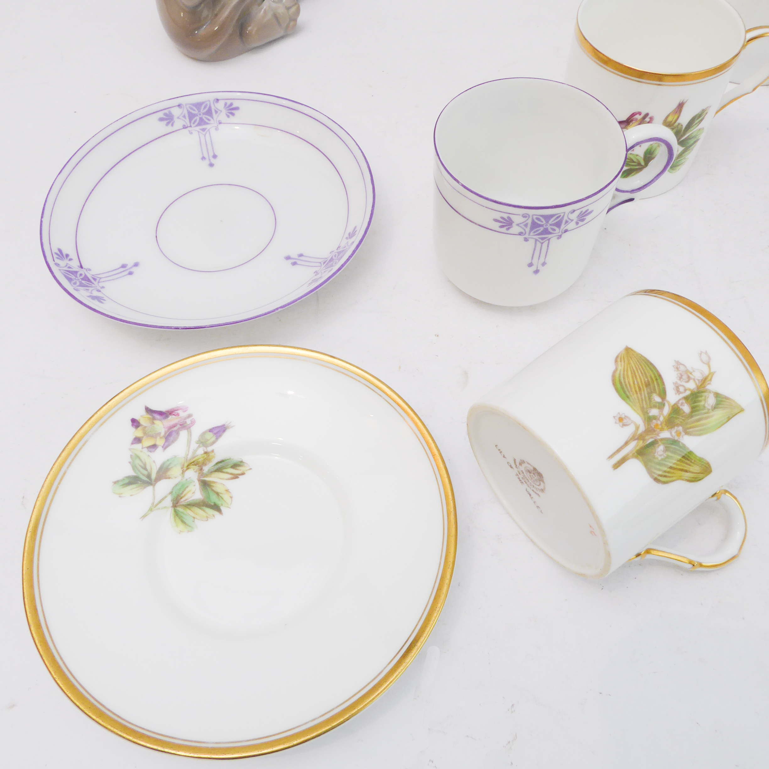 A selection to include: two sets of six coffee cans and saucers - a Royal Worcester set (one A/F) - Image 2 of 3
