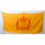 An original Queen Elizabeth II 1977 silver jubilee yellow flag (184 x 82 cm) with Black &