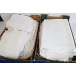A large quantity of vintage quality white table linen: 12 tablecloths (including some damask) and 22