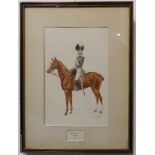 REGINALD AUGUSTUS WYMER (1849-1935) - '10th Hussars Trooper - 1784', signed watercolour (frame