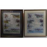 After Rosemary H. Coates - two maps of Great Britain's point-to-point courses. Limited edition