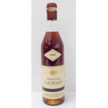 A bottle of 1960 Laubade Vieil Armanac, aged for forty years in an oak barrel and bottled in 2000,