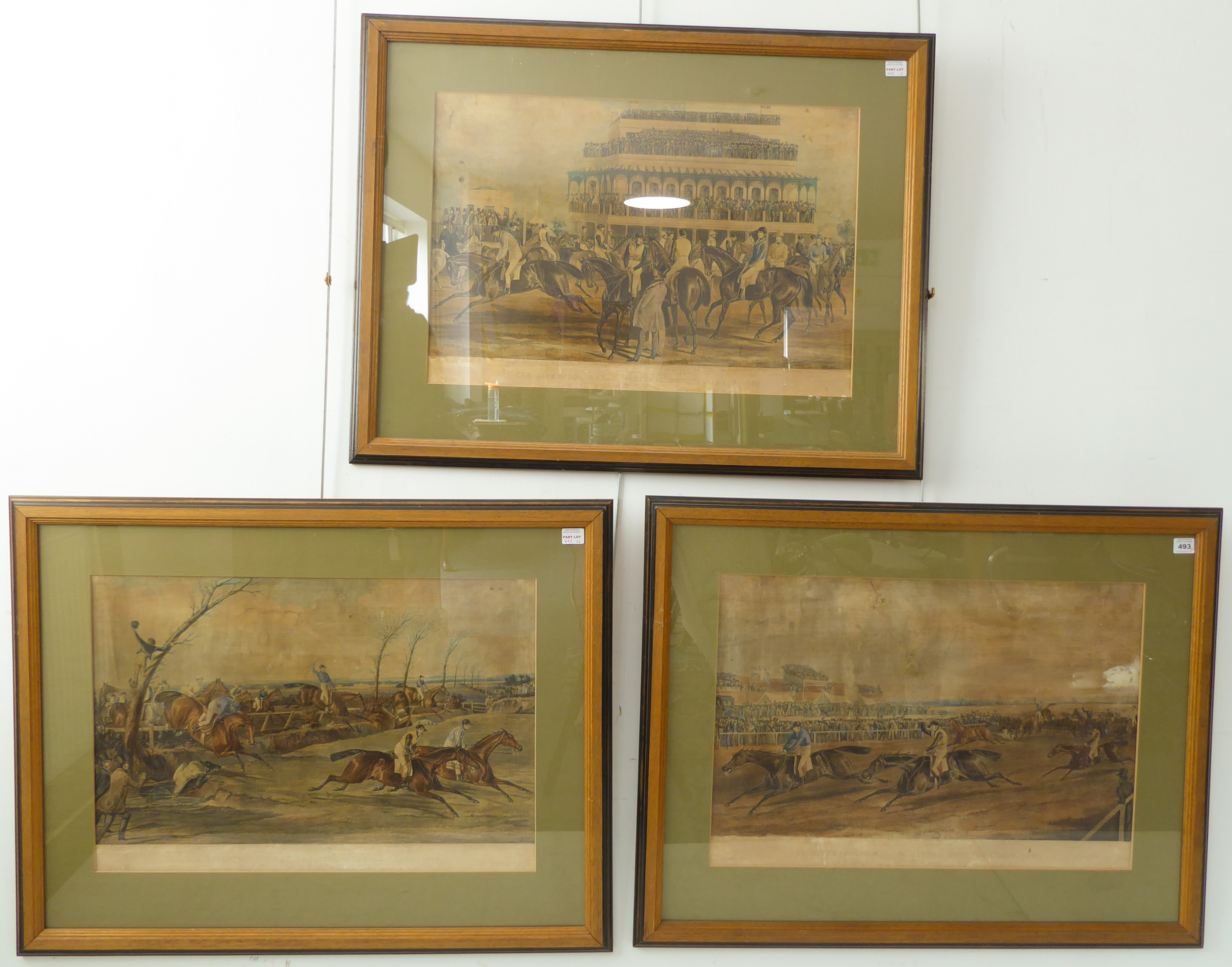 Set of three colour aquatints by J C Harris (1811 - 1865) after Francis Calcraft Turner (fl.