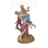 A 19th century Meissen porcelain figure of Prosperine being carried away by Hades (after J.J.