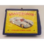 A Matchbox Series Collector's Case with 48 unboxed die-cast vehicles of various makes