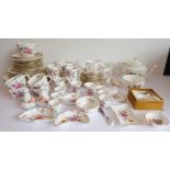 A Royal Crown Derby 'Derby Posies'  service to include: teapot, tea and coffee cups and saucers,