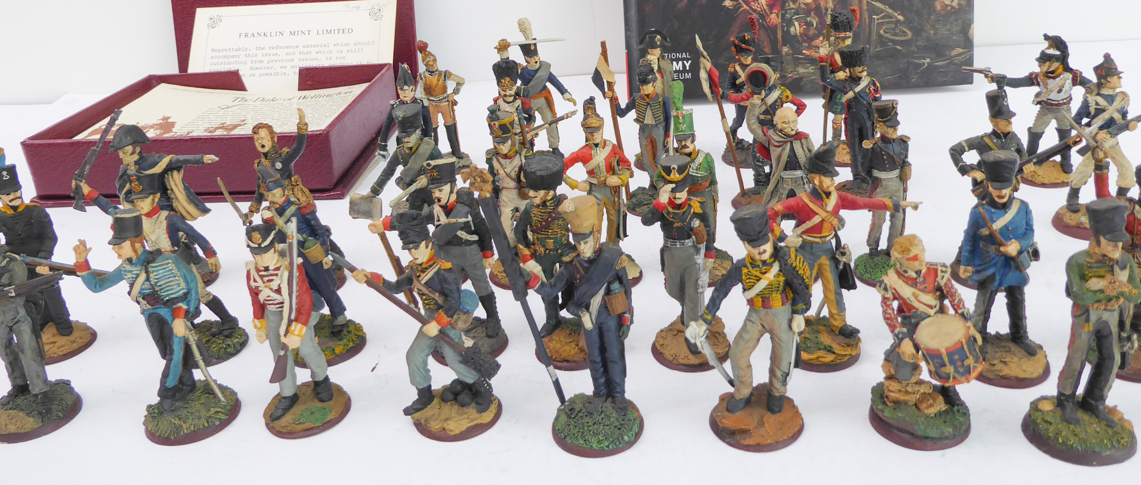 The Great Regiments of Waterloo: fifty hand-painted fine diecast pewter soldiers with a case of 45 - Image 2 of 6