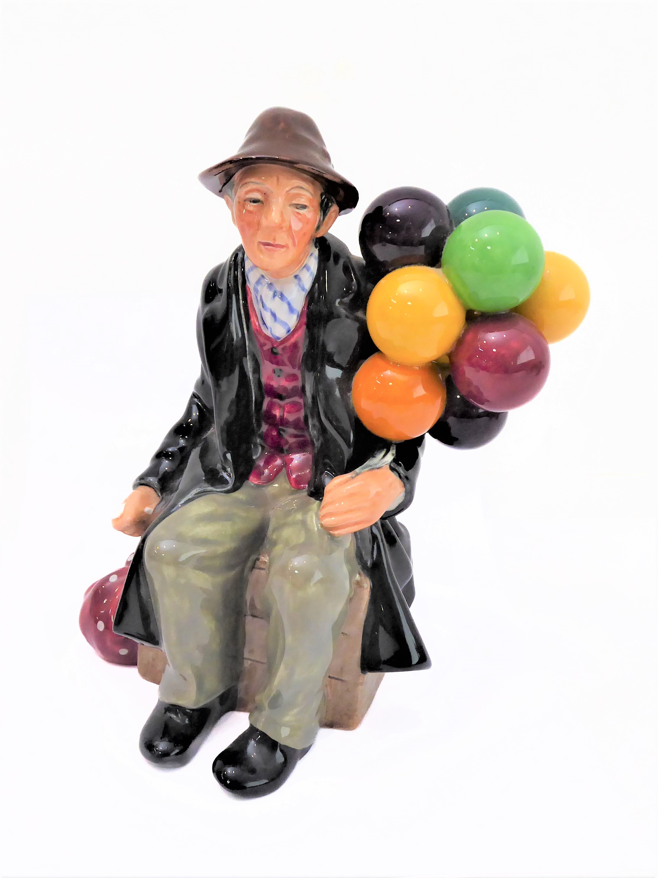 Nine Goebel-style figures (mostly marked) and two Royal Doulton figures, 'The Balloon Man' (HN 1954) - Image 4 of 24