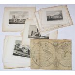 An interesting selection of engravings and etchings to include views of Yorkshire and an 18th