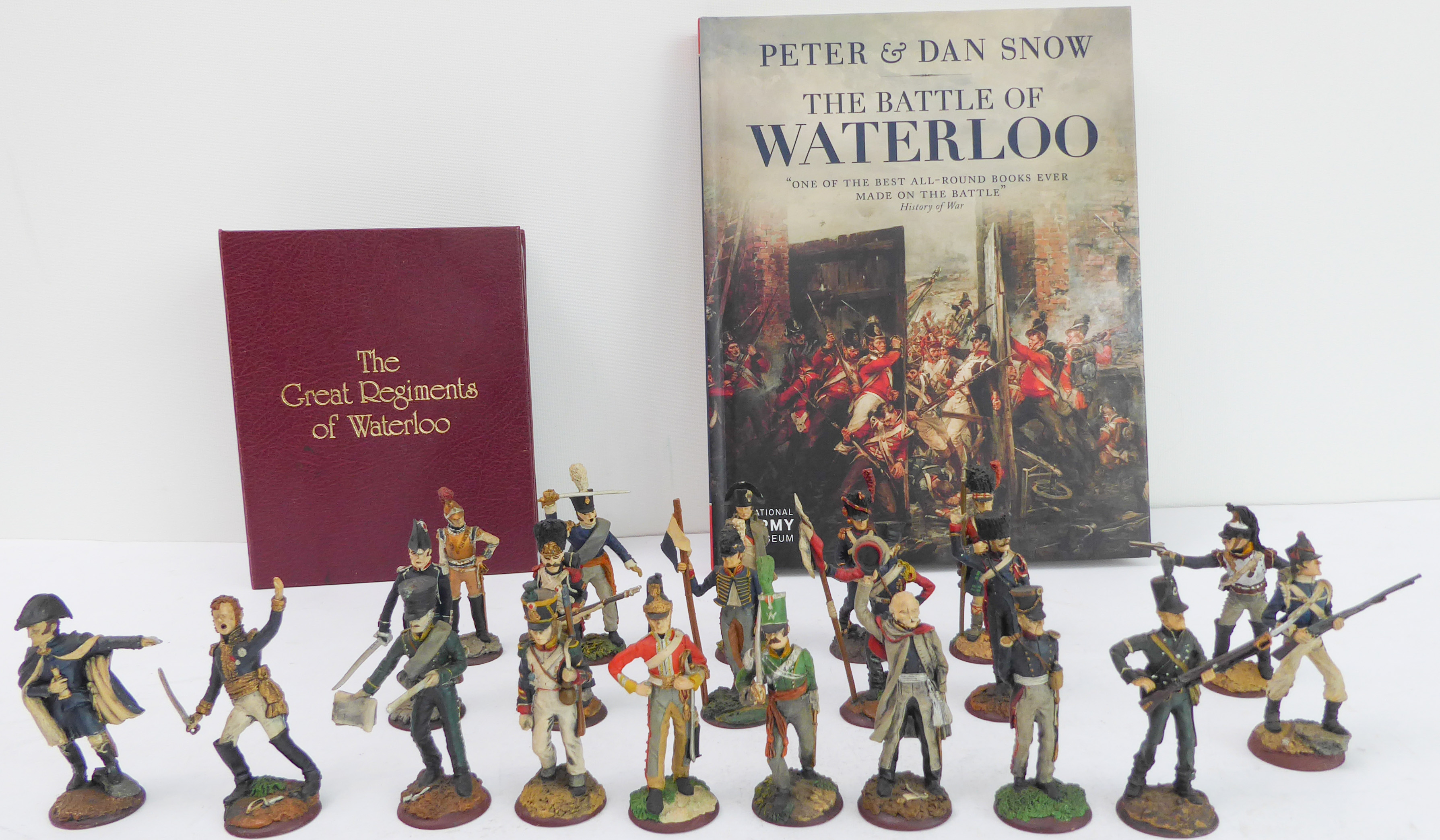 The Great Regiments of Waterloo: fifty hand-painted fine diecast pewter soldiers with a case of 45 - Image 4 of 6