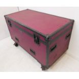 An Equine Locker storage trunk on wheels (124 cm wide x 64 cm deep x 77 cm high including