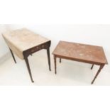 An early 19th century mahogany Pembroke table and a mahogany occasional table: the Pembroke with