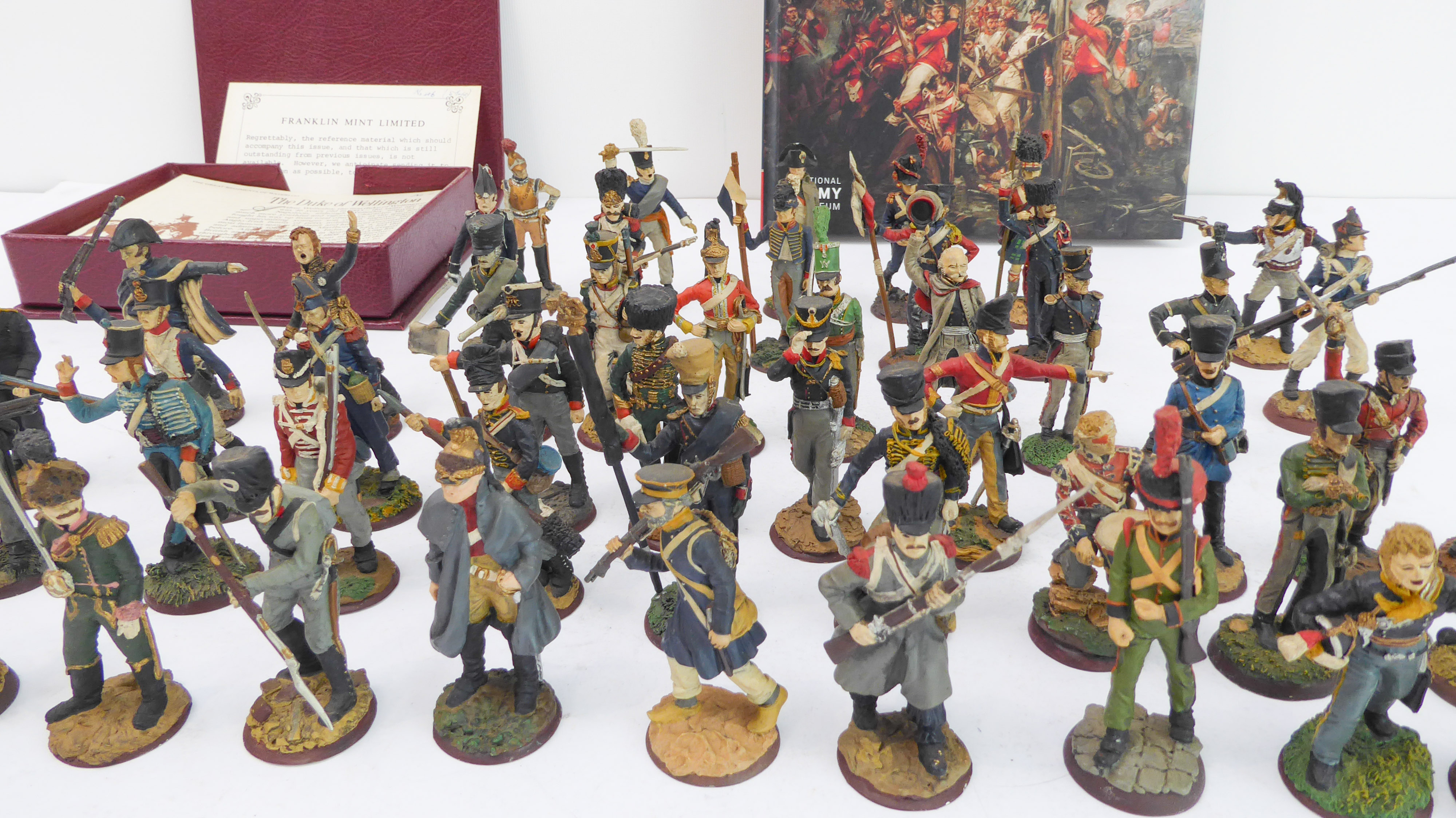 The Great Regiments of Waterloo: fifty hand-painted fine diecast pewter soldiers with a case of 45