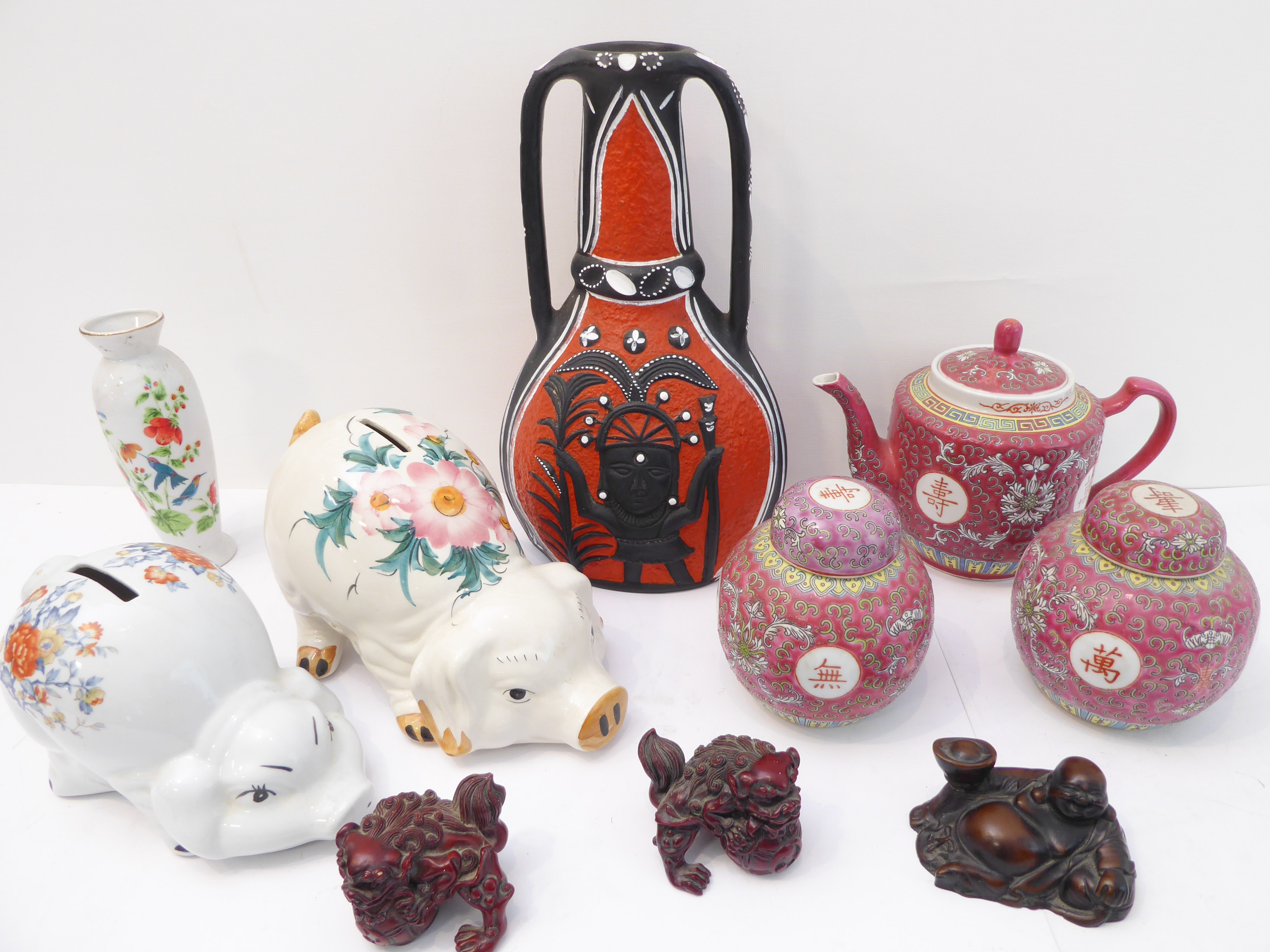 A selection of ceramics to include Chinese (10)