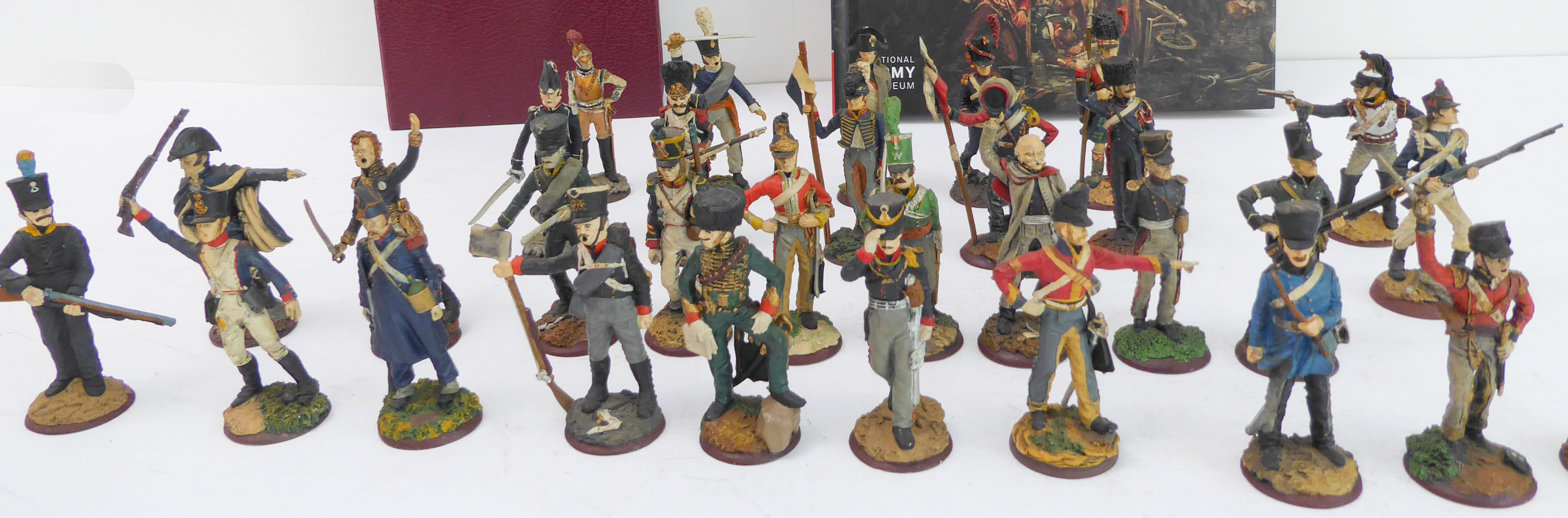 The Great Regiments of Waterloo: fifty hand-painted fine diecast pewter soldiers with a case of 45 - Image 3 of 6
