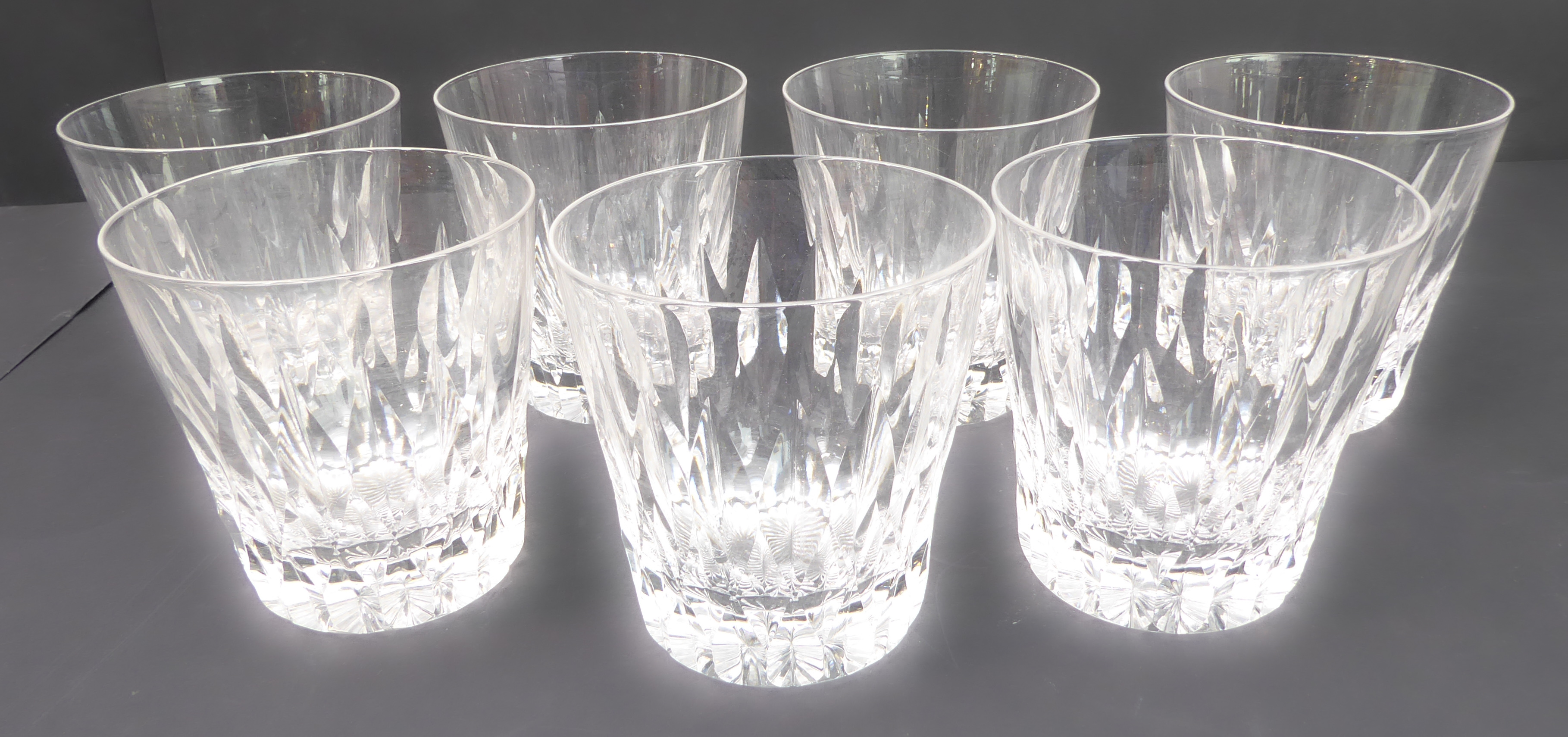 Sets of drinking glasses comprising: Wines: 6 x 19 cm marked 'Stuart'; 6 x 17.5 cm; 8 x 15 cm; 4 x - Image 5 of 6