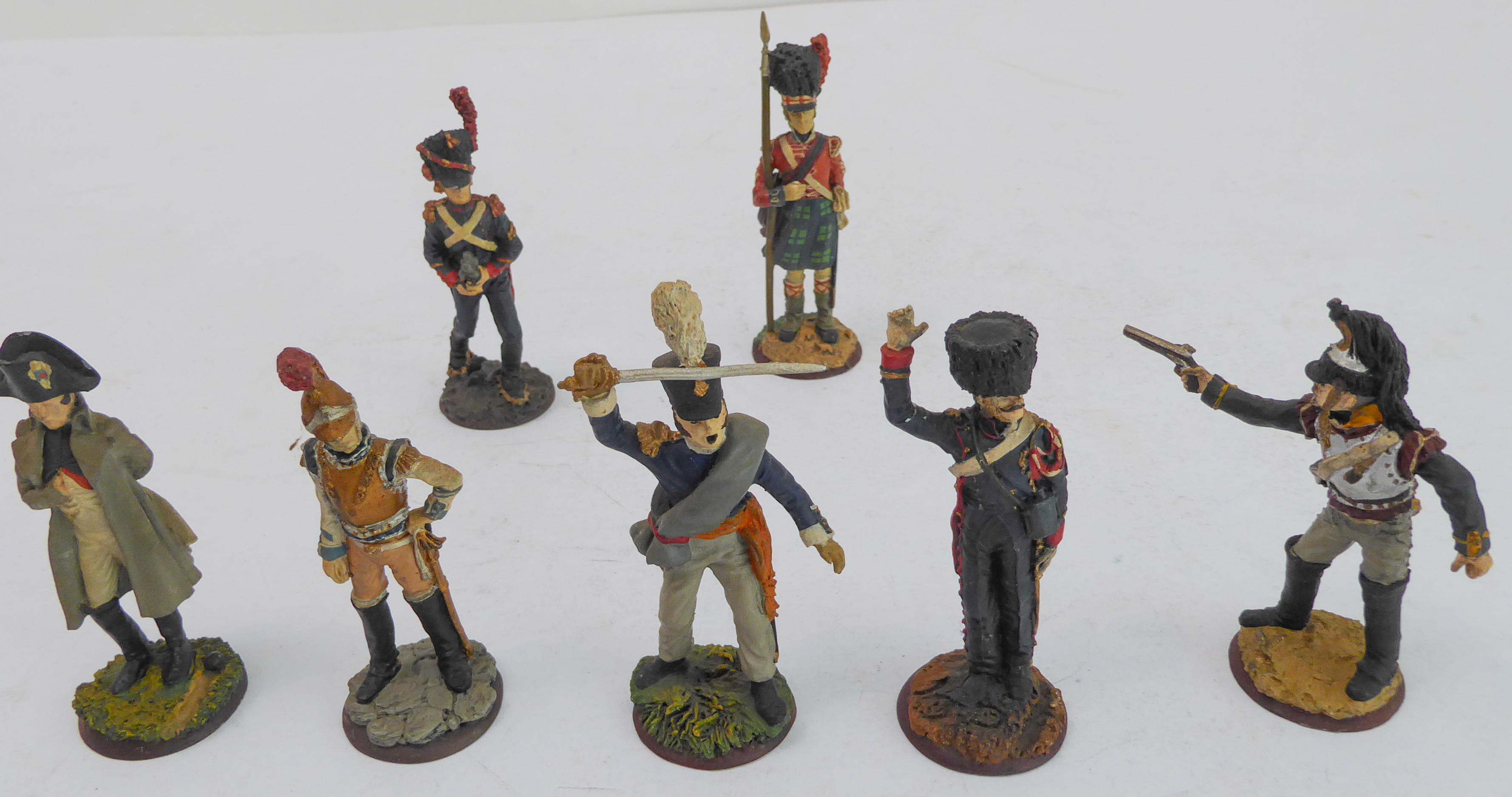 The Great Regiments of Waterloo: fifty hand-painted fine diecast pewter soldiers with a case of 45 - Image 6 of 6