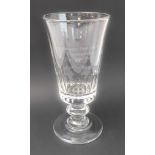 A William Yeoward crystal sporting trophy vase: engraved 'Junior European Three Day Event