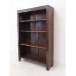 An early 20th century open bookshelf (76 x 24x 115 cm high)