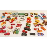 Seventy-six mainly Matchbox diecast vehicles to include supercars, fire engines, police cars,