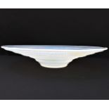 A circular glass dish in the style of Lalique, 1930s-1950s (37cm diameter)