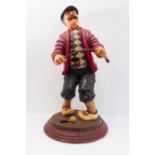 Peter Mook - 'Missed', moulded golfer statue (72 cm high)